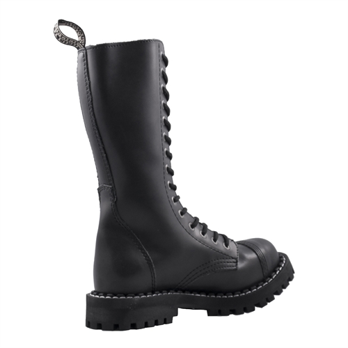 Black steel boots sales